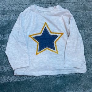 ⛵️4/$25 Zara long sleeve star tee-18-24 months